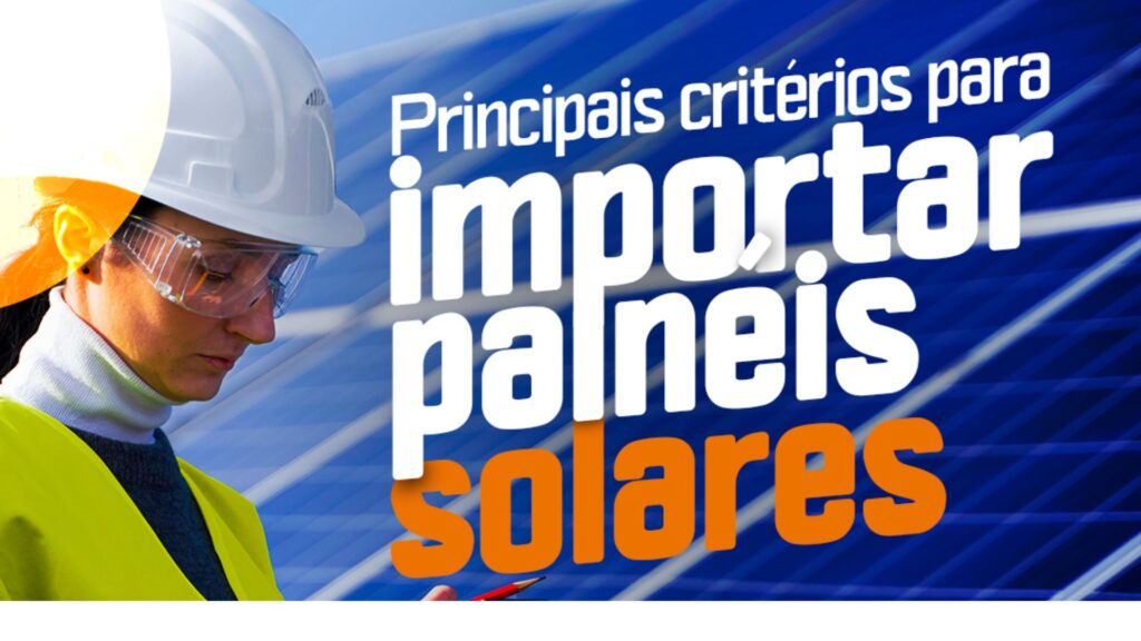 como importar paines solares
